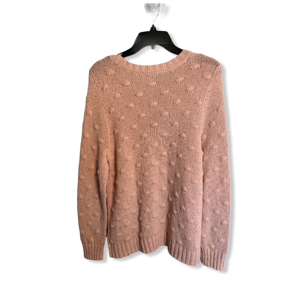 Vince Camuto Cotton Popcorn Sweater Soft Pink - Picture 4 of 8